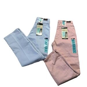 Bundle Of 2 LEE at the Waist Jean Pants Straight Leg Relaxed Fit Size 10 NWT$40